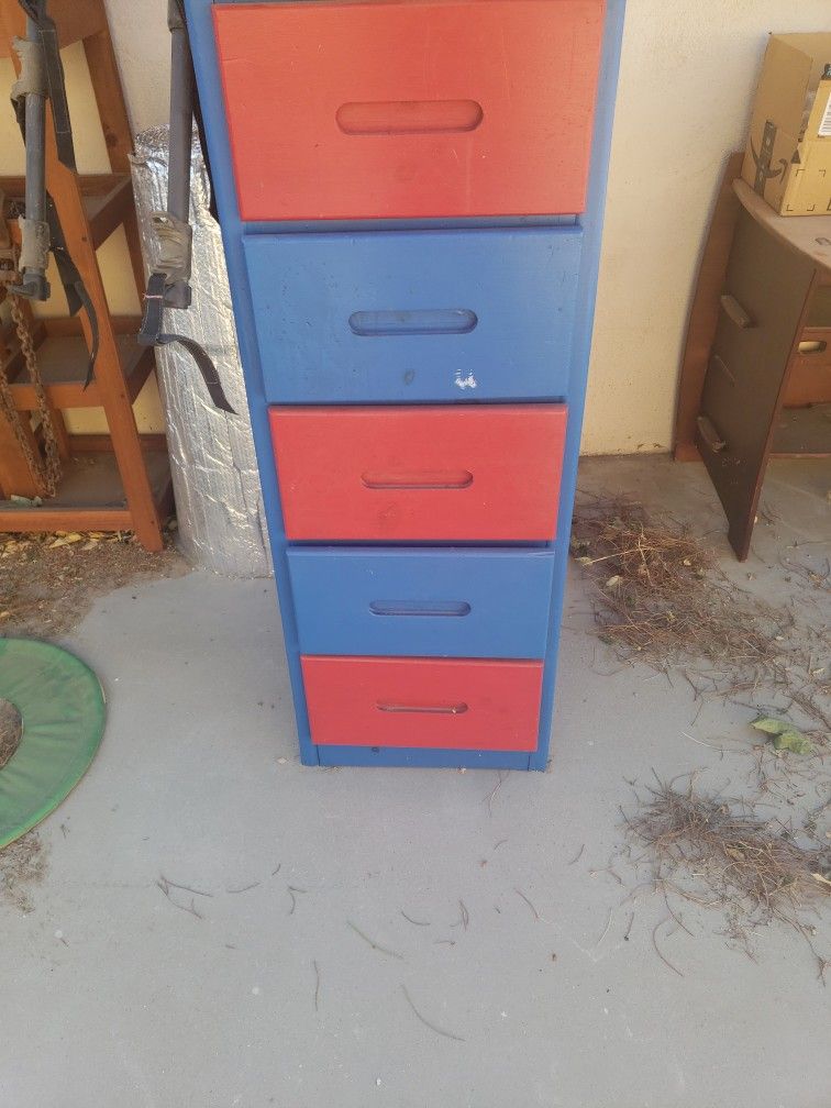 5 Drawer 3 Shelf Storage Kids