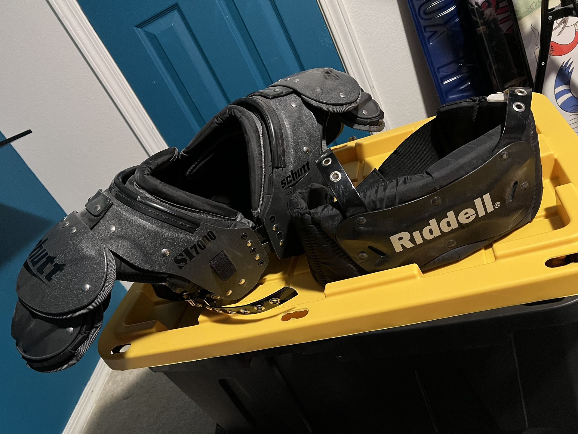 Football Rib Backplate schutt football pads / riddell rib and backplate for Sale in ...