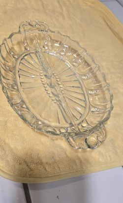 Vintage Clear Glass Dish