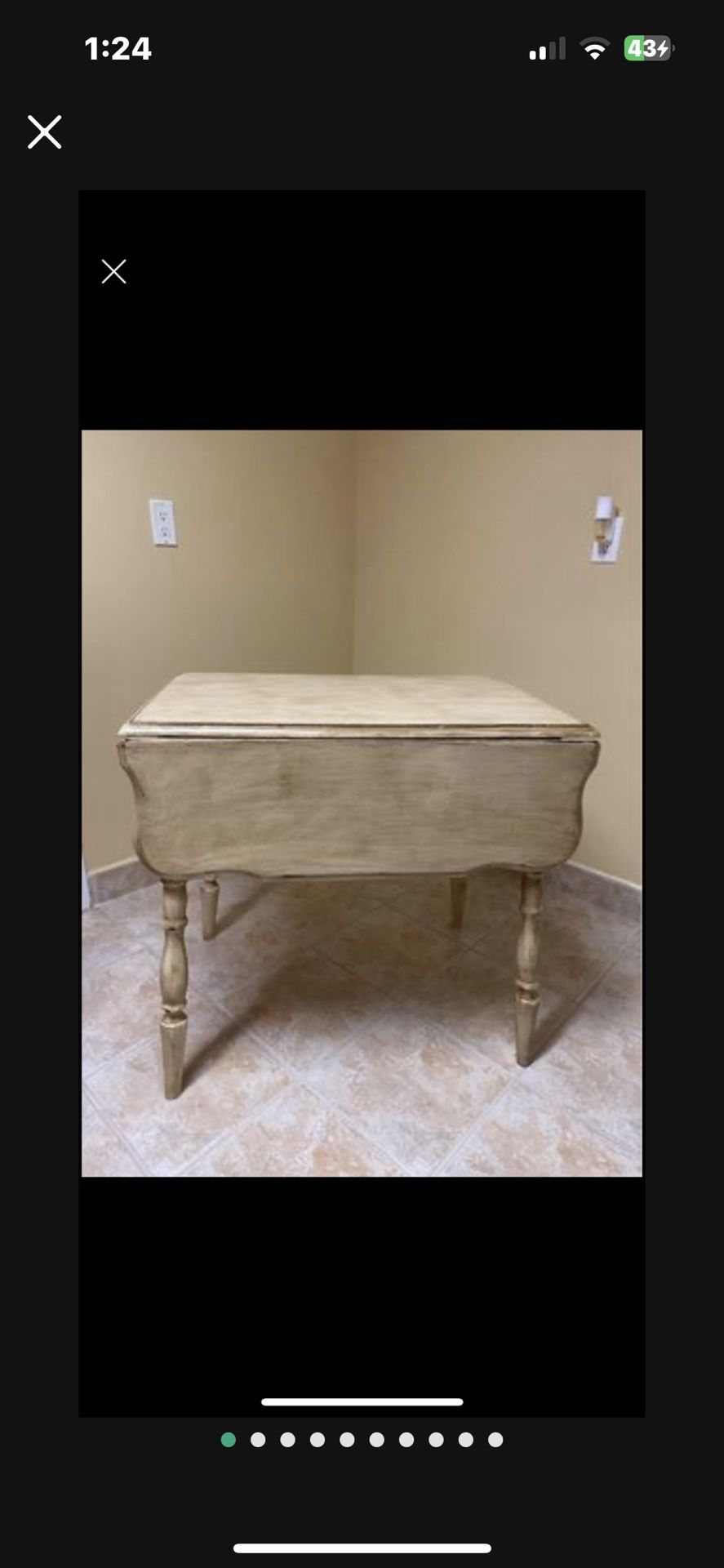 Refurnished Drop Down Leaf Table