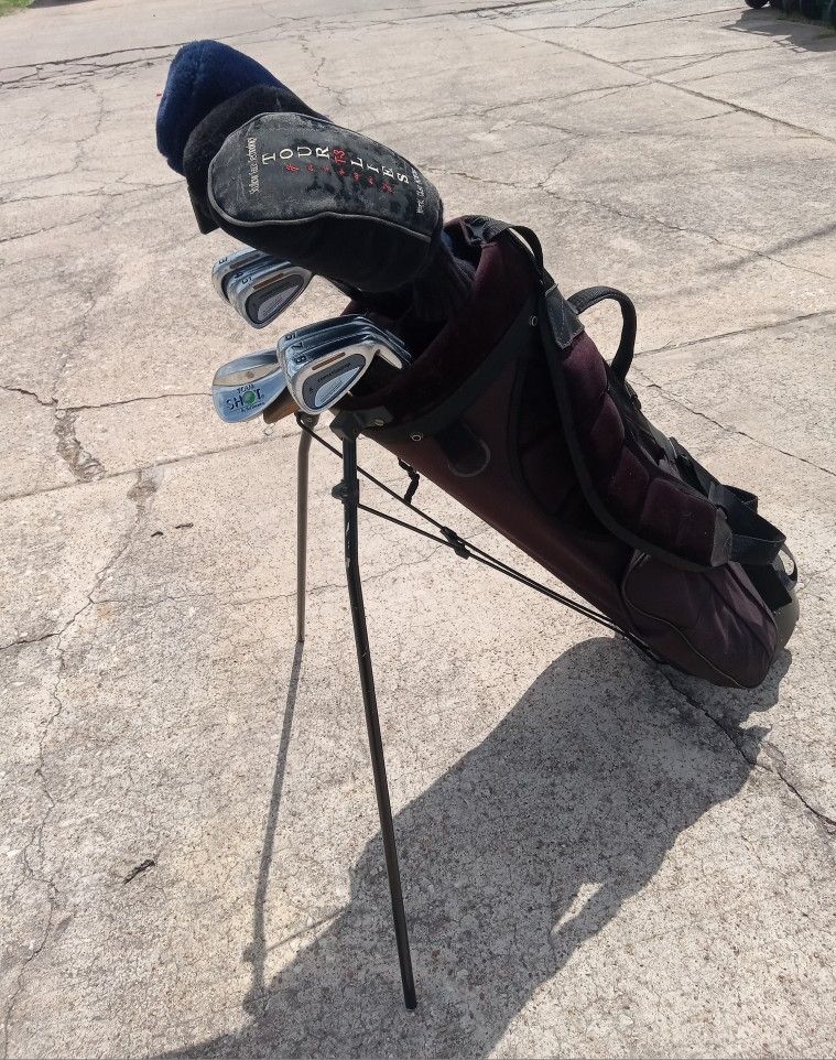 Mens All Matching Complete Golf Clubs Set With Matching Golf Bag