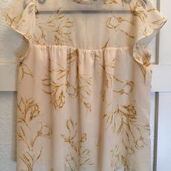 A new Day | Women Blouse | Small | Close Neck | Cream 