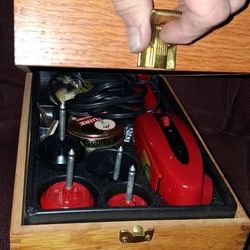 Antique Shoe Polisher In Box Mint Condition 