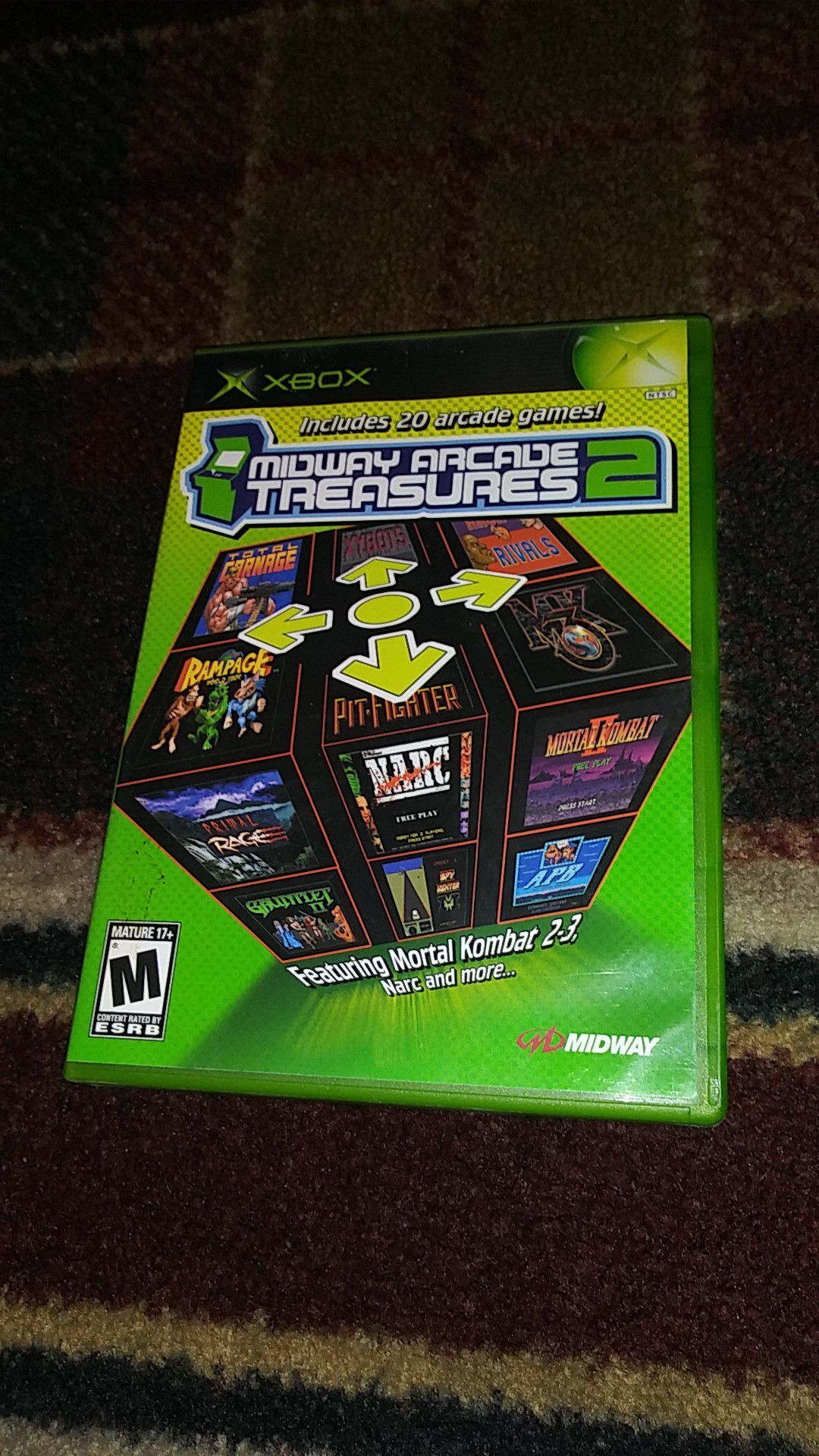 MIDWAY ARCADE TREASURES 2 - MICROSOFT Classic Xbox video game