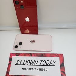 Apple IPhone 13 Mini 5G 128GB Unlocked For All Carriers - $1 Down Today - NO CREDIT Needed