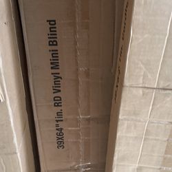 Project Source  39x64” 1 in. Rd Vinyl mini Blind