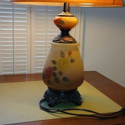 Hand Painted Rose Lamps