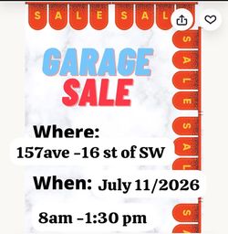 Garage Sale many things for sale