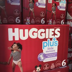 Huggies Little Movers Plus Size 6/116 Diapers 