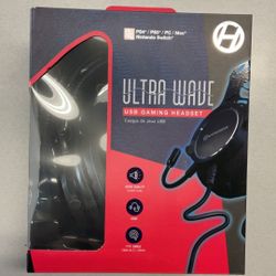 Ultra Wave USB Gaming Headset For PS4/PS3/PC/Mac/Nintendo Switch