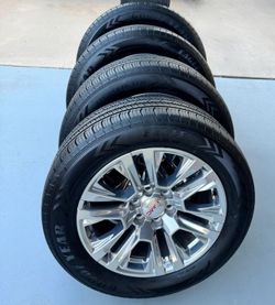 Takeoffs 🔥 Gmc Sierra Yukon Denali 20" Wheels and Goodyear Tires 💯
