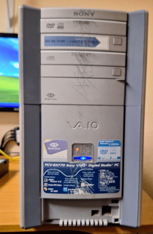 Rare Sony Vaio PCV-RX770 Digital Studio With Windows XP
