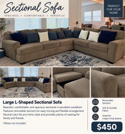 Large L-Shaped Sectional Sofa