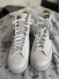 Nike blazer mid white grey blue