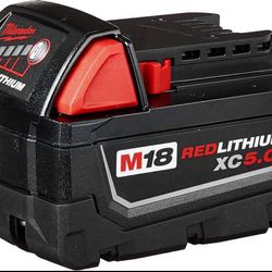 Brand new sealed $55 each Milwaukee 48-11-1850 M18 RED Lithium XC ExtendCapacity 5.0Ah Battery NEW/S