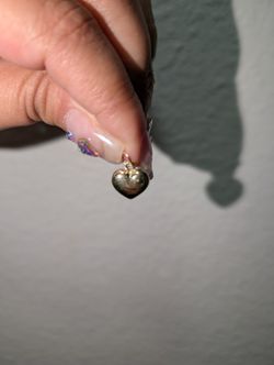 Dije De Corazón De Oro 14k