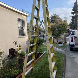 Escalera de 10 pies de fibra de vidrio muy barata
