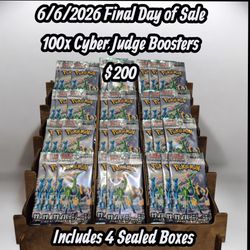100 Sealed Japanese Cyber Judge (sv5M) Booster Packs - Local Seal Beach Pickup