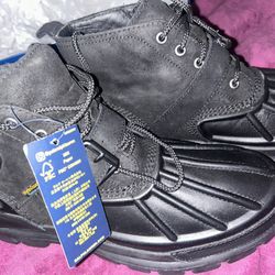 Polo Ralph Lauren Oslo Low WATERPROOF Black Boots Size 10.5 Men