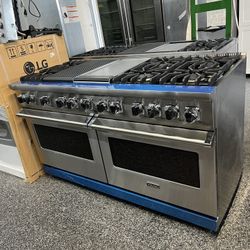 Viking Professional Stainless Steel 60” Range Stove Dual Fuel ( Double Oven )