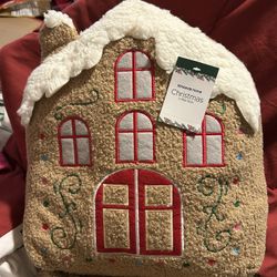 Gingerbread House Pillow