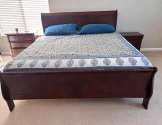 Bed & Side table with Free Mattress
