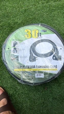 Conntek, 15306, 30-Ft 50-Amp RV Straight Blade Extension Cord with NEMA 14-50P/R and Ergo Grip