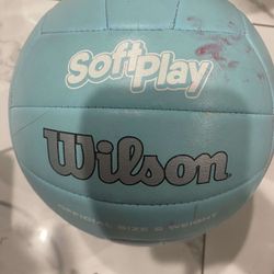 Wilson WTH3501 Blue Softplay Technology Leather Pro Size Volleyball