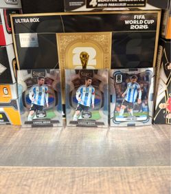 Lionel Messi World Cup soccer cards