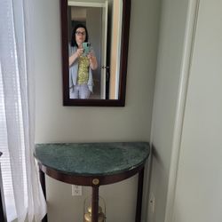 Bombay Cherrywood Mirror & Table