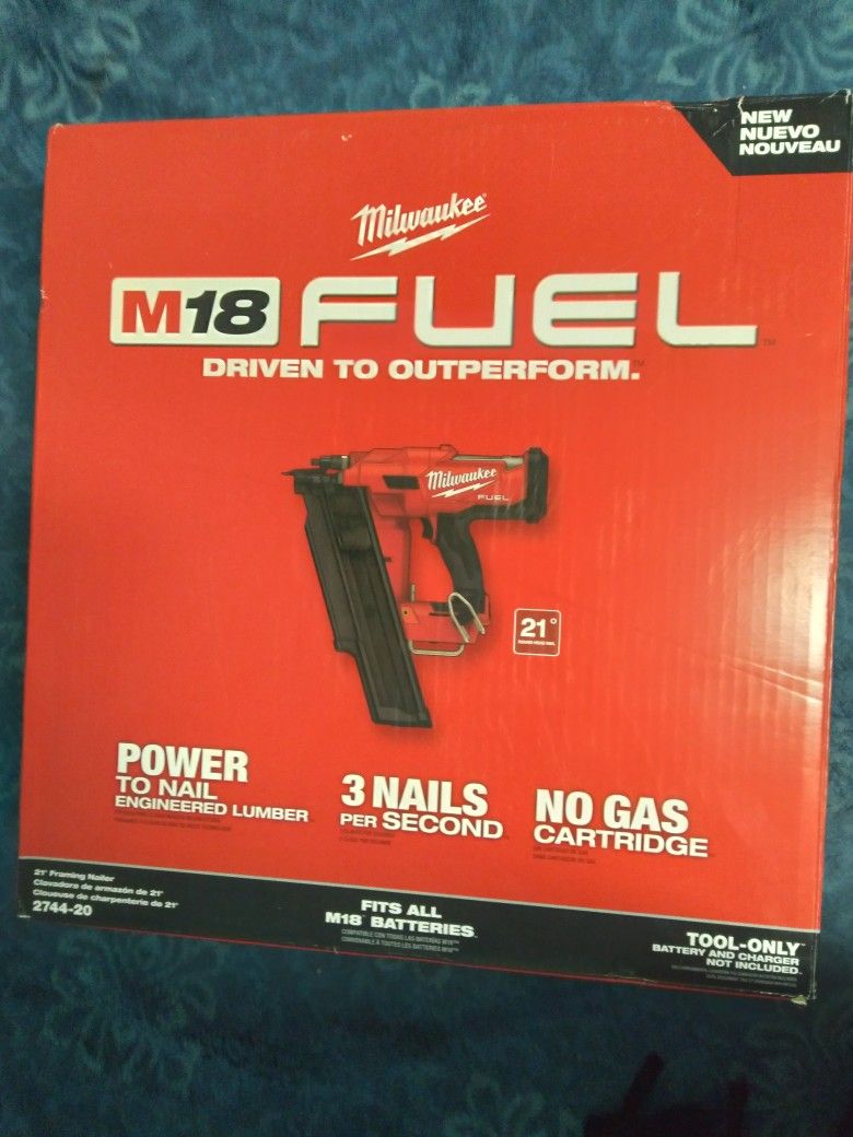 Milwaukee
M18 FUEL 3-1/2 in. 18-Volt 21-Degree Lithium-Ion Brushless Cordless Framing Nailer (Tool-Only)