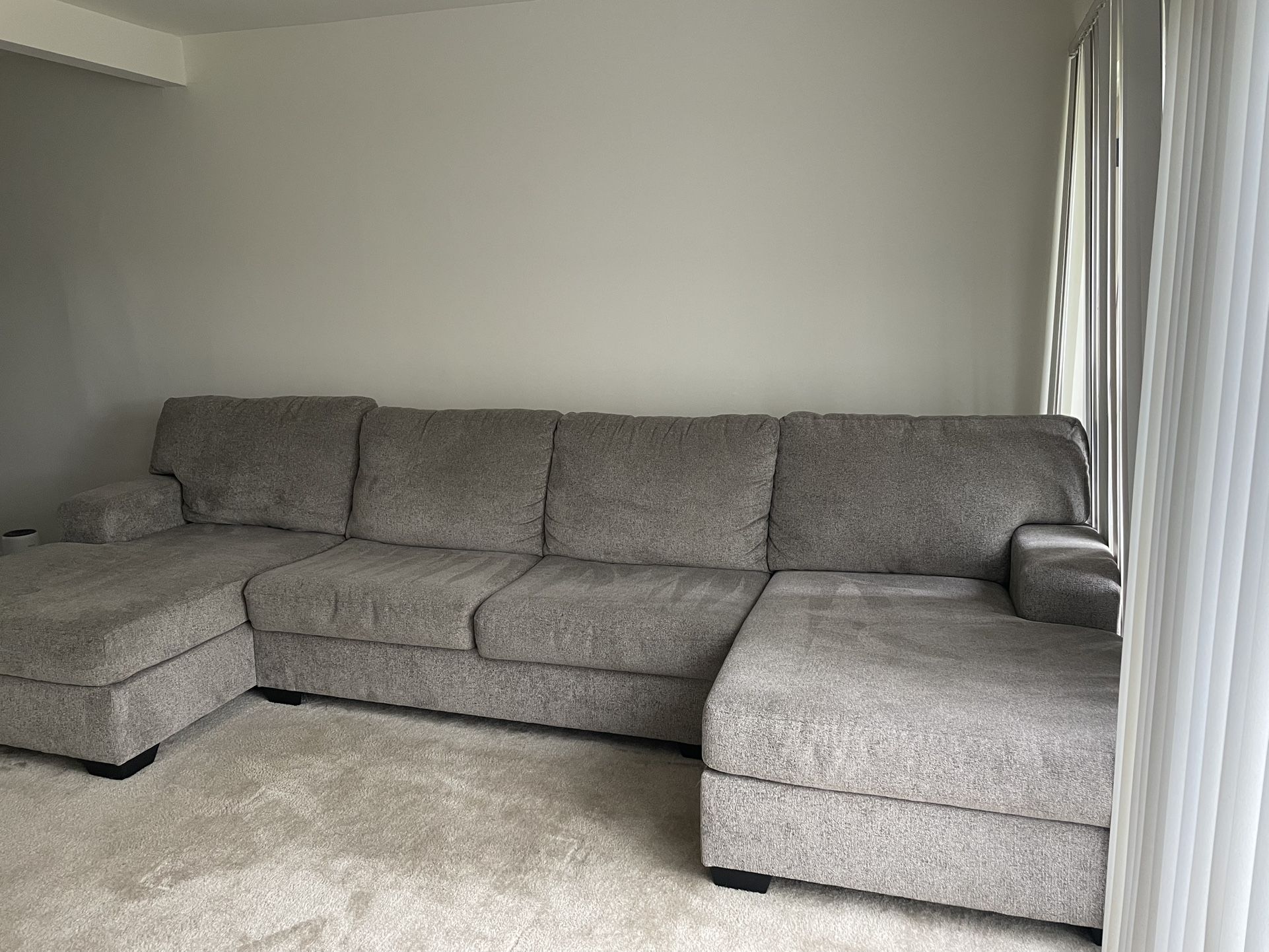 Gray U-Sofa Sectional