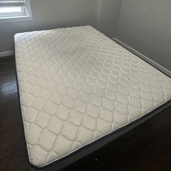 Queen Sized Mattress and Platform Frame