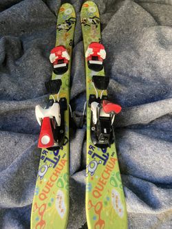 100 Cm Kid Winter Skis Downhill Child With Atomic Racing Bindings