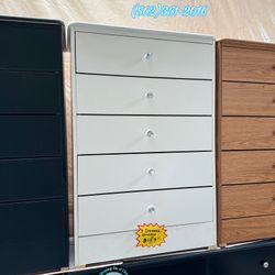 White Chest Dresser Five Drawers With Diamond Knobs 