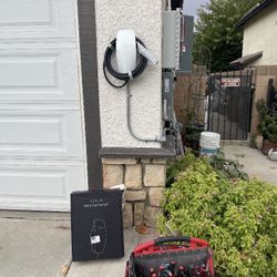EV Car Charger Install Tesla Wall Connector Nema 14-50 Outlet 
