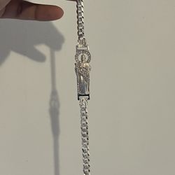 San Judas Silver Bracelet