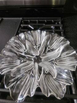 Beautiful Crystal Dish 13 Inch