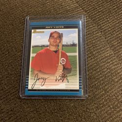 2002 Bowman Draft Pick Joey Votto Baseball Card