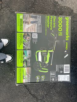 Green works Electric pressure washer 3000 max psi