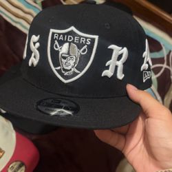 Snapped Back Raiders Hat Brand New 