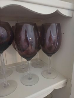 SET OF 4 PURCHASE WINE/DRINK GLASS,  NEW NO BOX