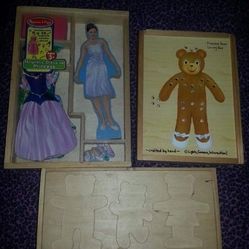 Melissa & Doug Wooden Puzzles Games