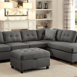 New Sectional Sofa With Reversible Chaise Lounge