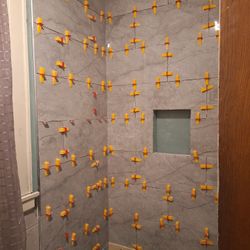 We do ceramic and bathroom work 