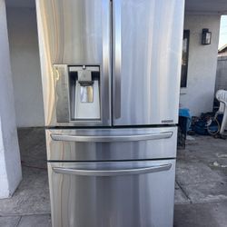 Lg Counter depth, 4 Door Stainless Steel Fridge 