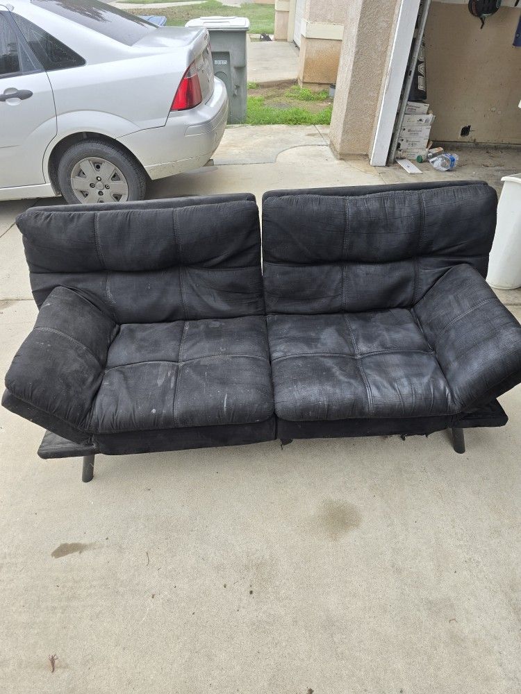 Mayfair Black Futon Couch