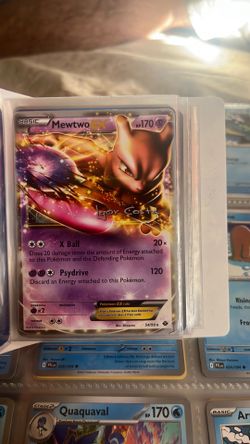 Mewtwo ex Pokémon card 2012