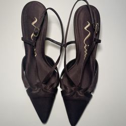 Brown Nina Kitten Heels 