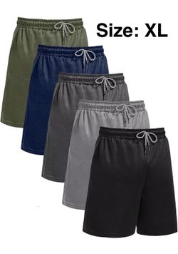 Gym Shorts with Pockets for Men-5 Pack Size XL